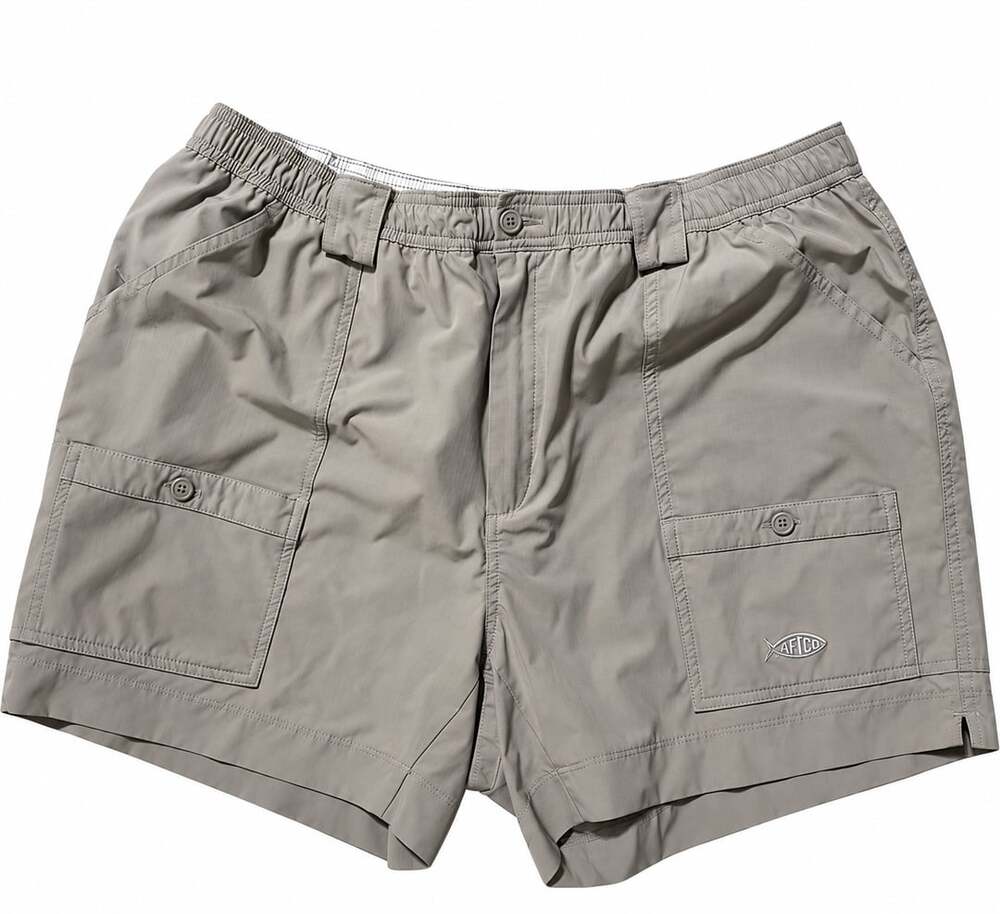 Aftco Original Fishing Shorts Size 44 Gray Cargo